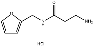 3-Amino-N-(2-furylmethyl)propanamide hydrochloride Struktur