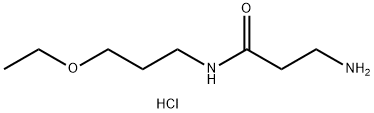 3-Amino-N-(3-ethoxypropyl)propanamidehydrochloride Struktur