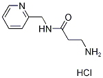 3-Amino-N-(2-pyridinylmethyl)propanamidehydrochloride 结构式