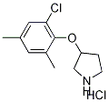 3-(2-Chloro-4,6-dimethylphenoxy)pyrrolidinehydrochloride Structure