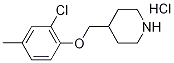 2-Chloro-4-methylphenyl 4-piperidinylmethyl etherhydrochloride Structure