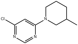 4-Chloro-6-(3-methyl-1-piperidinyl)pyrimidine Struktur