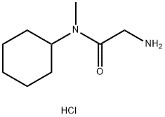 2-Amino-N-cyclohexyl-N-methylacetamidehydrochloride 结构式
