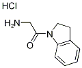 2-Amino-1-(2,3-dihydro-1H-indol-1-yl)-1-ethanonehydrochloride 化学構造式