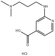 2-{[3-(Dimethylamino)propyl]amino}-isonicotinic acid hydrochloride,1220036-44-1,结构式