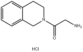 2-Amino-1-[3,4-dihydro-2(1H)-isoquinolinyl]-1-ethanone hydrochloride,1220036-52-1,结构式