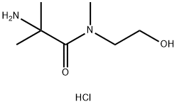 2-Amino-N-(2-hydroxyethyl)-N,2-dimethylpropanamide hydrochloride,1220036-69-0,结构式