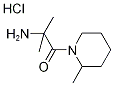 2-Amino-2-methyl-1-(2-methyl-1-piperidinyl)-1-propanone hydrochloride Struktur