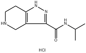 N-Isopropyl-4,5,6,7-tetrahydro-1H-pyrazolo[4,3-c]-pyridine-3-carboxamide hydrochloride Structure