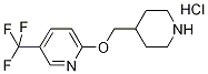 2-(4-Piperidinylmethoxy)-5-(trifluoromethyl)-pyridine hydrochloride,1220036-99-6,结构式