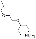 4-(2-Propoxyethoxy)piperidine hydrochloride Struktur