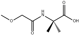 N-(2-Methoxyacetyl)-2-methylalanine 化学構造式