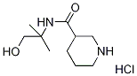 N-(2-Hydroxy-1,1-dimethylethyl)-3-piperidinecarboxamide hydrochloride Structure