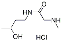 N-(3-Hydroxybutyl)-2-(methylamino)acetamidehydrochloride,1220037-55-7,结构式