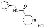 N-(2-Furylmethyl)-3-piperidinecarboxamidehydrochloride Struktur