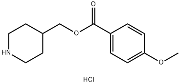 4-Piperidinylmethyl 4-methoxybenzoatehydrochloride,1220037-75-1,结构式