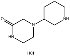 4-(3-Piperidinyl)-2-piperazinone dihydrochloride Struktur