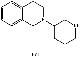 2-(3-Piperidinyl)-1,2,3,4-tetrahydroisoquinolinedihydrochloride Struktur