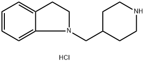 1-(4-Piperidinylmethyl)indoline dihydrochloride 结构式