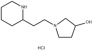 1-[2-(2-Piperidinyl)ethyl]-3-pyrrolidinoldihydrochloride Structure