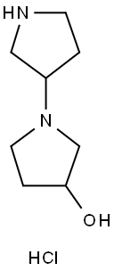 1-(吡咯-3-基)吡咯-3-醇二盐酸盐, 1220038-15-2, 结构式