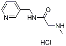 2-(Methylamino)-N-(3-pyridinylmethyl)acetamidehydrochloride 结构式