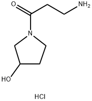 3-Amino-1-(3-hydroxy-1-pyrrolidinyl)-1-propanonehydrochloride|
