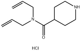 N,N-Diallyl-4-piperidinecarboxamide hydrochloride Struktur