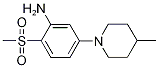 5-(4-Methyl-1-piperidinyl)-2-(methylsulfonyl)-phenylamine Struktur