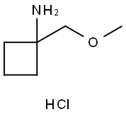 1-Methoxymethyl-cyclobutylamine hydrochloride Struktur