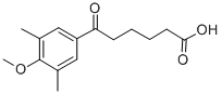 6-(3,5-DIMETHYL-4-METHOXYPHENYL)-6-OXOHEXANOIC ACID 结构式