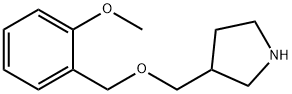 3-(2-Methoxy-benzyloxymethyl)-pyrrolidine Struktur