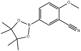 3-Cyano-4-methoxyphenylboronic acid pinacol ester 结构式
