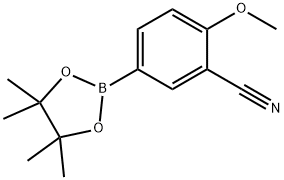 3-Cyano-4-methoxyphenylboronic acid pinacol ester, 1220219-22-6, 结构式