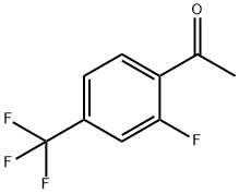 2-氟-4-(三氟甲基)苯乙酮,122023-29-4,结构式