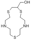 1,4,10-トリチア-7,13-ジアザシクロペンタデカン-2-メタノール 化学構造式