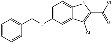 5-(benzyloxy)-3-chlorobenzo[b]thiophene-2-carbonyl chloride,122024-71-9,结构式