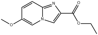 IMidazo[1,2-a]pyridine-2-carboxylic acid, 6-Methoxy-, ethyl ester 化学構造式