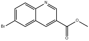 6-ブロモキノリン-3-カルボン酸メチル 化学構造式