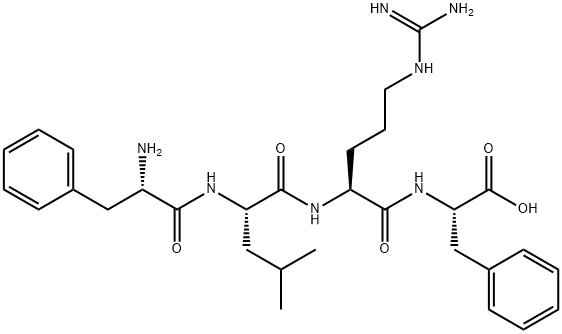 phenylalanyl-leucyl-arginyl-phenylalanine 结构式