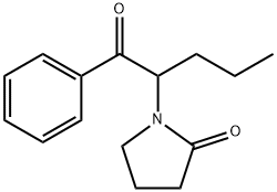 α-(2-Oxopyrrolidino)valerophenone 结构式