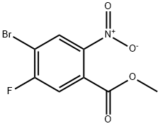 4-溴-5-氟-2-硝基苯甲酸甲酯 结构式