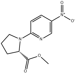 (S)-Methyl 1-(5-nitropyridin-2-yl)pyrrolidine-2-carboxylate Structure