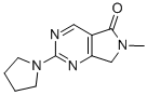122113-51-3 5H-Pyrrolo(3,4-d)pyrimidin-5-one, 6,7-dihydro-6-methyl-2-(1-pyrrolidin yl)-