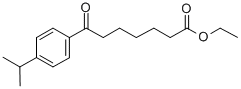 7-(4-イソプロピルフェニル)-7-オキソヘプタン酸エチル 化学構造式