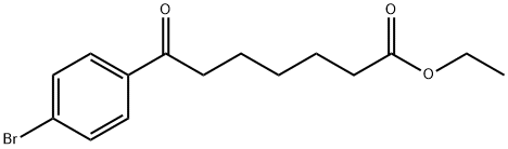 7-(4-ブロモフェニル)-7-オキソヘプタン酸エチル 化学構造式