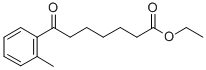 7-(2-メチルフェニル)-7-オキソヘプタン酸エチル 化学構造式