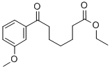7-(3-メトキシフェニル)-7-オキソヘプタン酸エチル 化学構造式