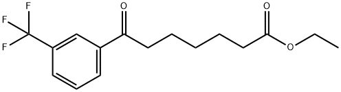 ETHYL 7-OXO-7-(3-TRIFLUOROMETHYLPHENYL)HEPTANOATE Struktur