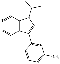 4-(1-isopropyl-1H-pyrrolo[2,3-c]pyridin-3-yl)pyriMidin-2-aMine Struktur